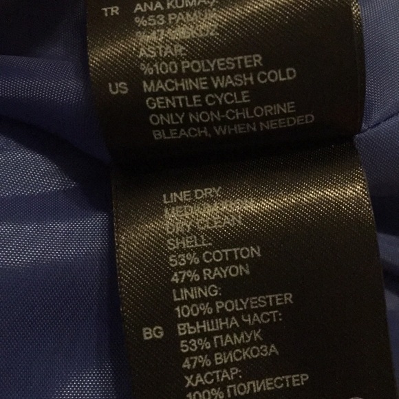 H&M Cobalt Blue Pleated Skirt Blue Size 6 - Picture 5 of 5